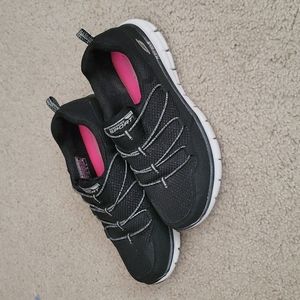 Black Sketchers Memory Foam Shoes